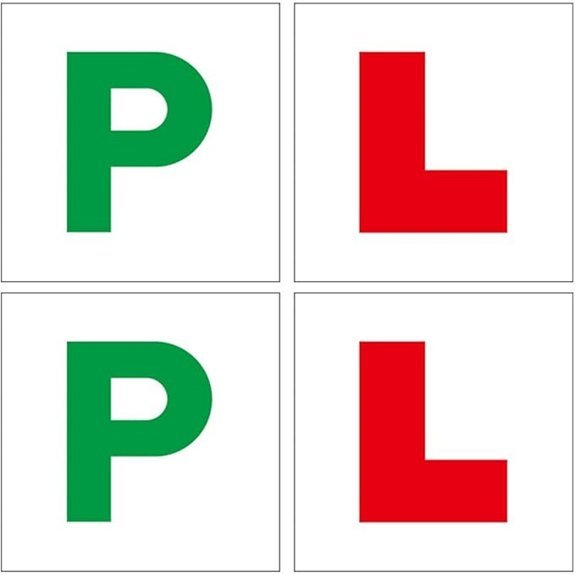 4pcs Magnetic Waterproof Learner Driver Car Magnets