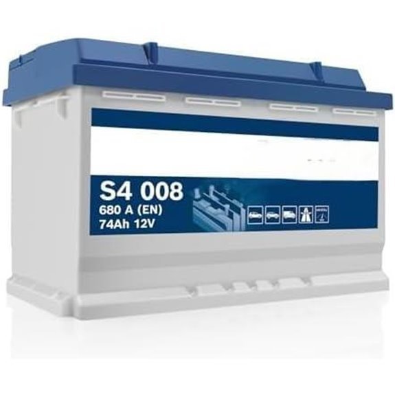 S4 008 12V 74Ah Car Battery - Maintenance-Free