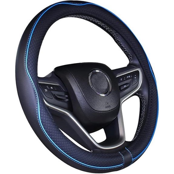 Microfiber Leather Steering Wheel Cover for Trucks