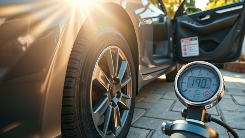 monitor and adjust tire pressure