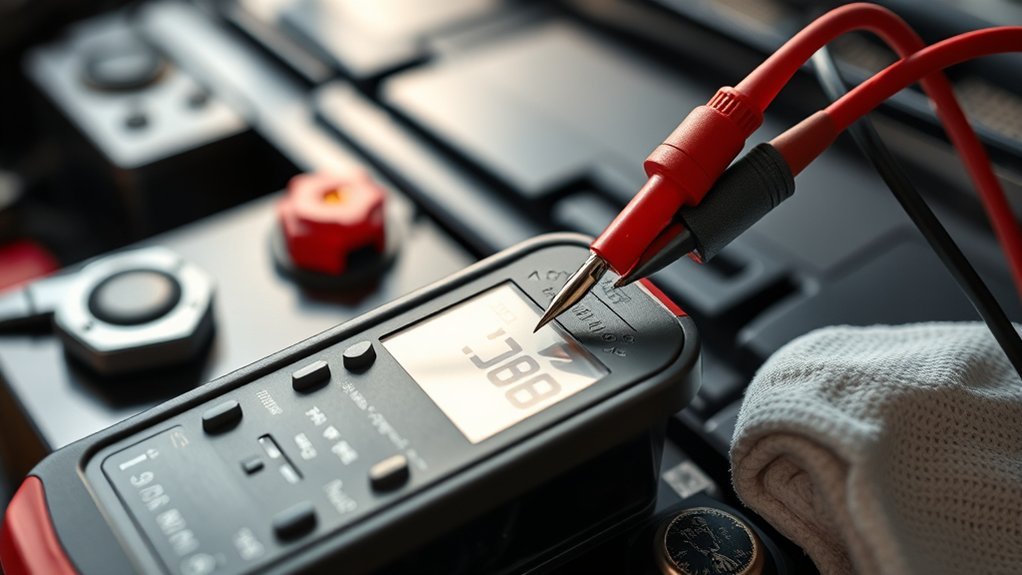 monitor battery voltage regularly