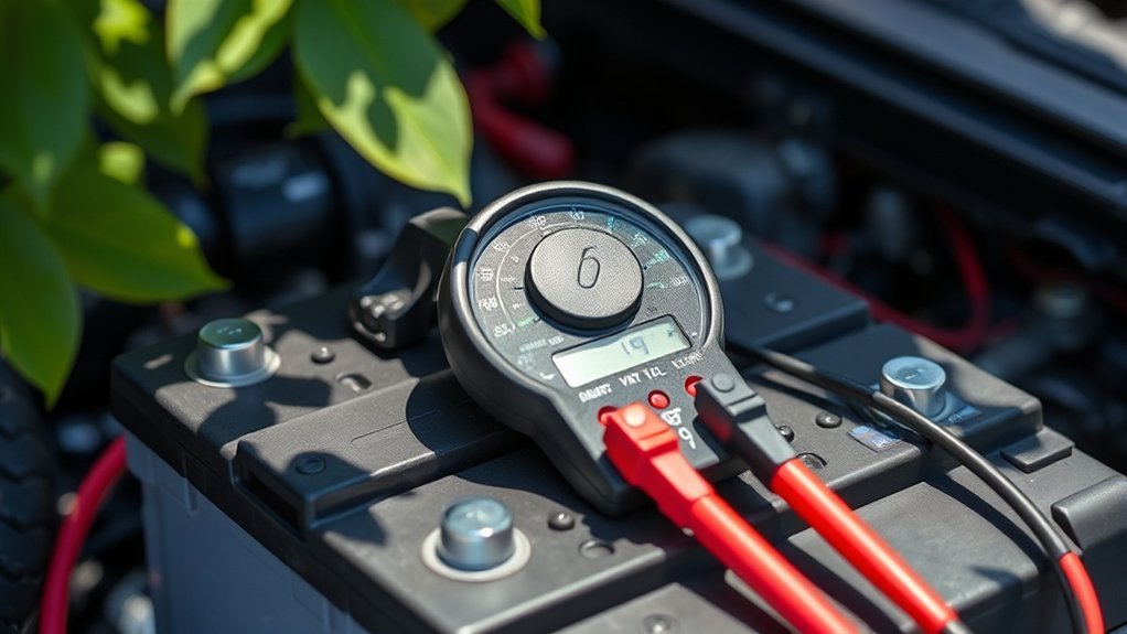 multimeter setup for battery testing