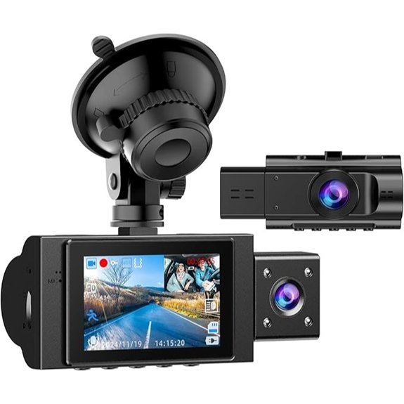 Dual Dash Cam with Night Vision and G-Sensor