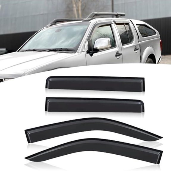 Nissan Navara D40 Wind Deflectors (2005-2015)