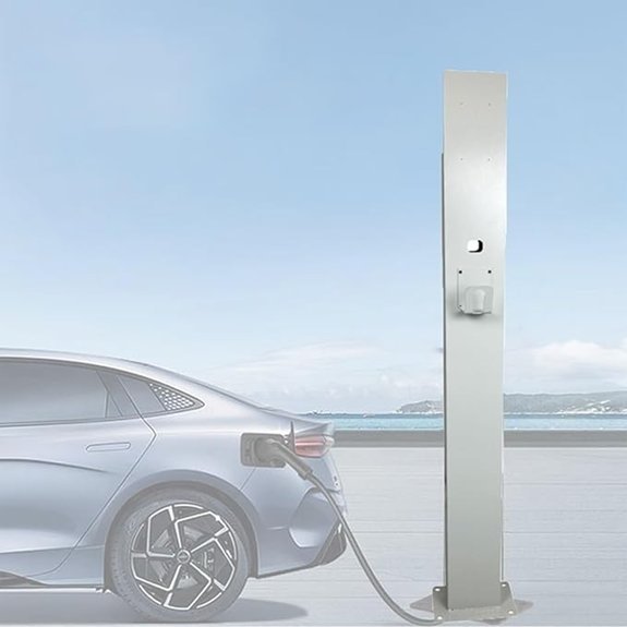Outdoor EV Charger Enclosure and Pedestal Stand