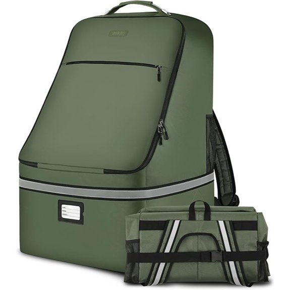 Padded Car Seat Travel Bag with Shoulder Strap