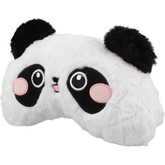 Healvian Car Plush Panda Headrest Pillow with Neck Support