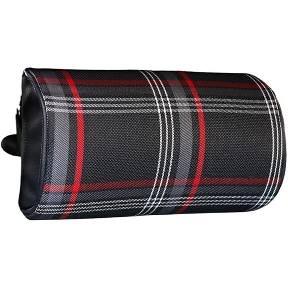 Plaid Fabric Headrest Pillow for VW GOLF MK7