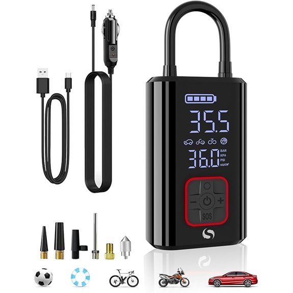 Tyre Inflator Air Compressor 150PSI Portable Pump