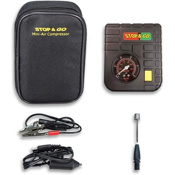 Stop & Go Compact Mini-Air Compressor with LED Light
