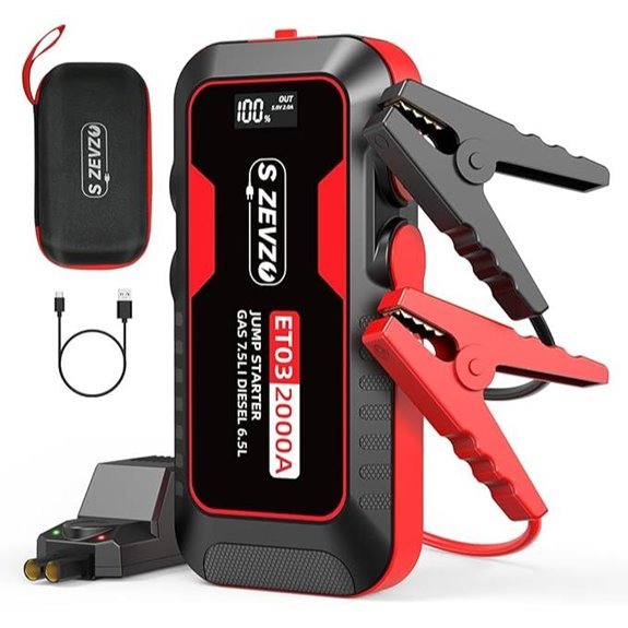 S ZEVZO ET03 Car Jump Starter Battery Pack