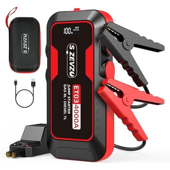 S ZEVZO 2500A Portable Car Jump Starter
