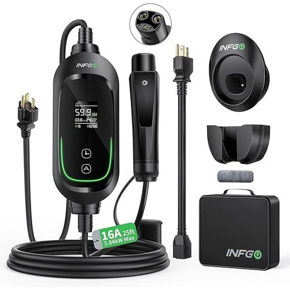 INFGO Portable EV Charger for Tesla (16Amp 25FT)