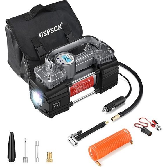 GSPSCN Portable Digital Car Tire Inflator with Gauge