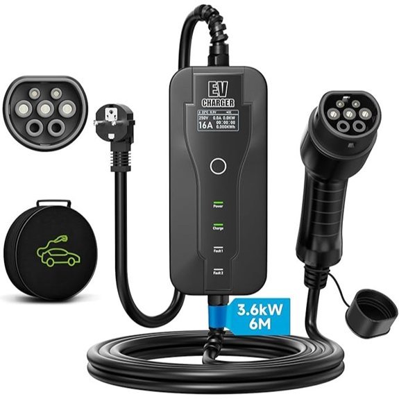 3.6 KW Type 2 EV Portable Charger with Bag