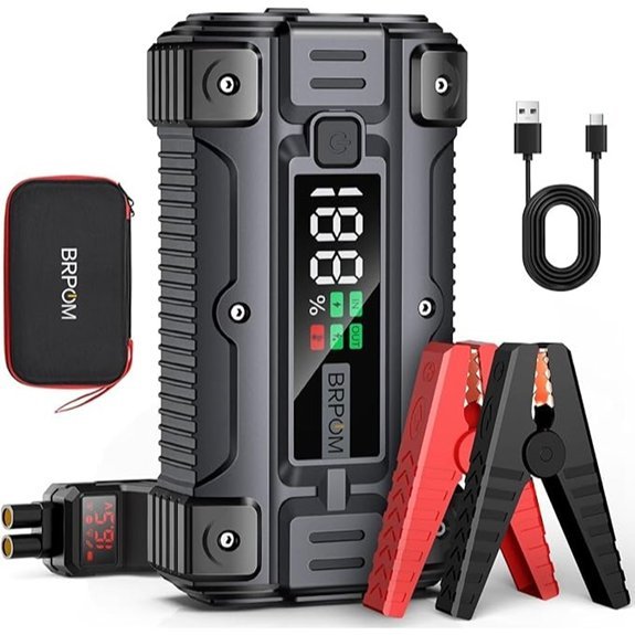 BRPOM Car Jump Starter 3000A Peak Battery Charger