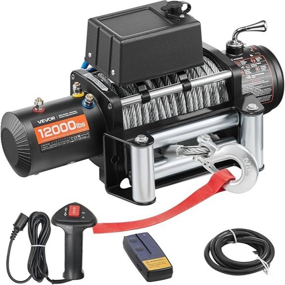 VEVOR 12000 lbs Electric Winch with Remote Control