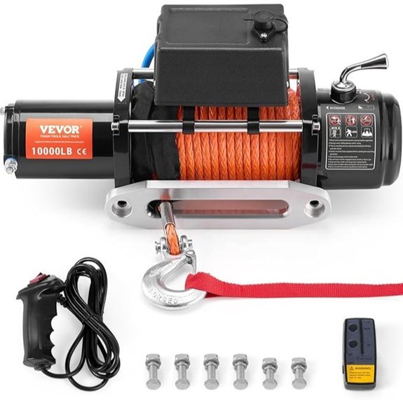 VEVOR 10,000 lb Electric Winch with Remote Control
