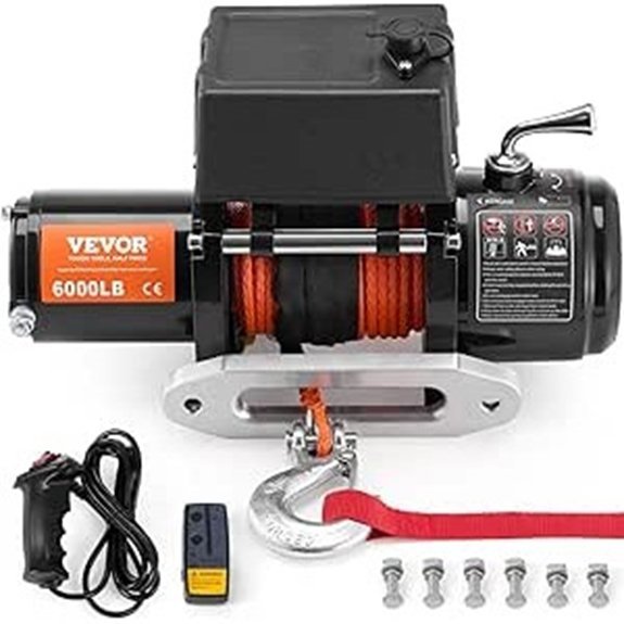 VEVOR 6000 lb Electric Winch with Remote Control