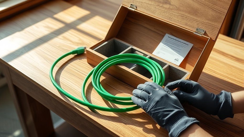 proper cable storage techniques