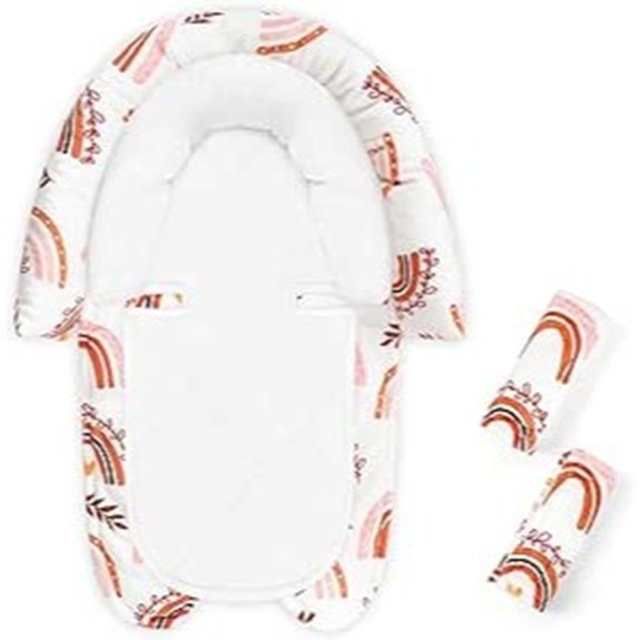 Pea Pod Baby Car Seat Head Support for Newbron Rainbow