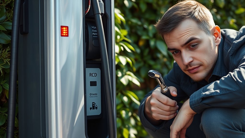 rcd trips during ev charging