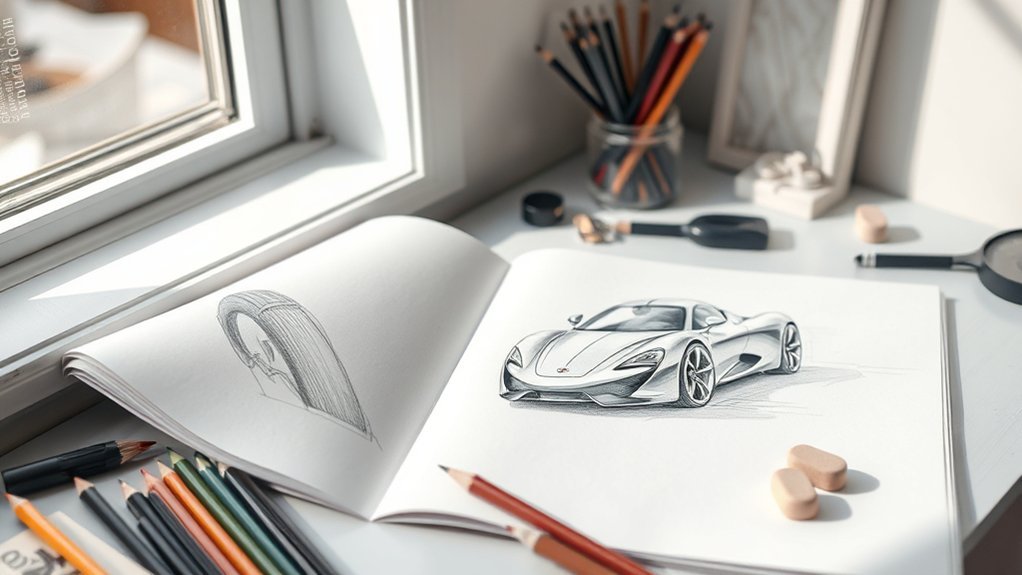 Art Tutorial: How to Draw a Realistic Car Step-by-Step