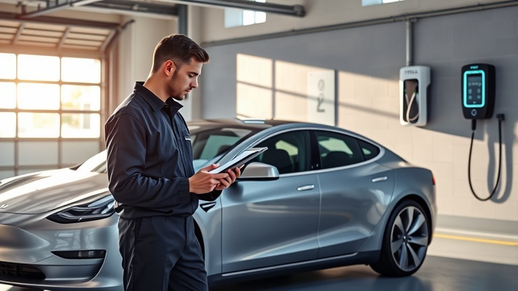 regular tesla service visits