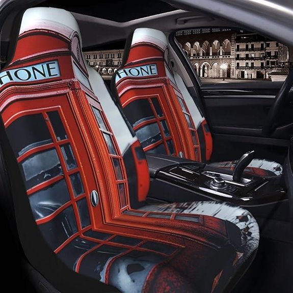 Car Seat Covers 2 Pack UK Retro London Design