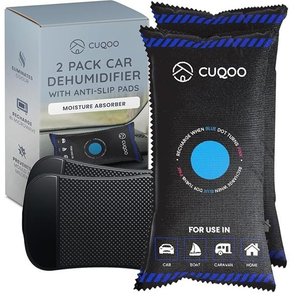 CUQOO Car Dehumidifier Bag - Reusable Moisture Absorber