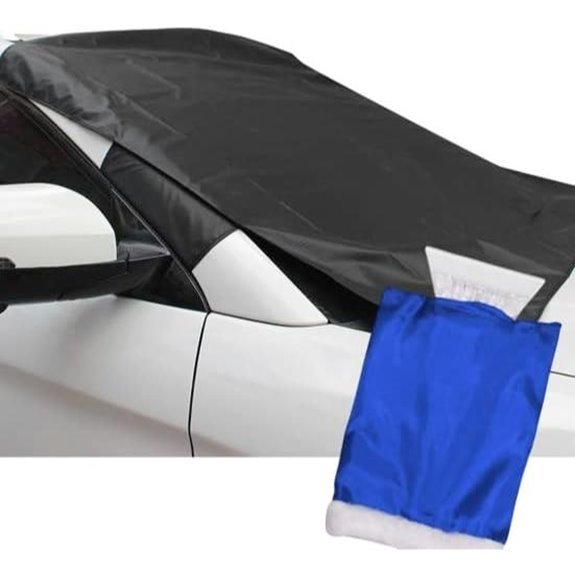 Glamza Reversible Car Windscreen Cover with Ice Scraper