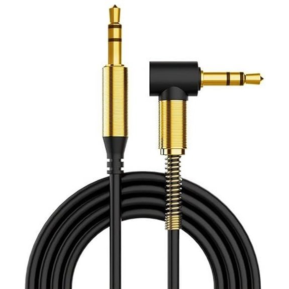 ULTRICS 2M AUX Cable with Right Angle Gold Jack
