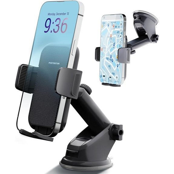 PORTENTUM 360° Rotatable Mobile Phone Holder Car