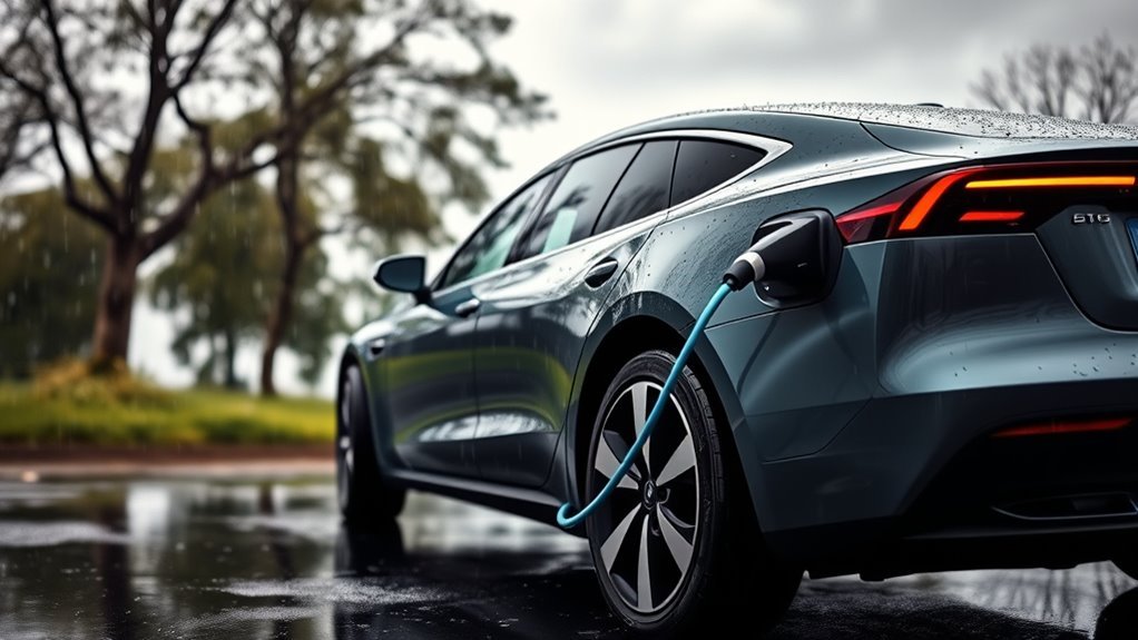 safe charging in rain