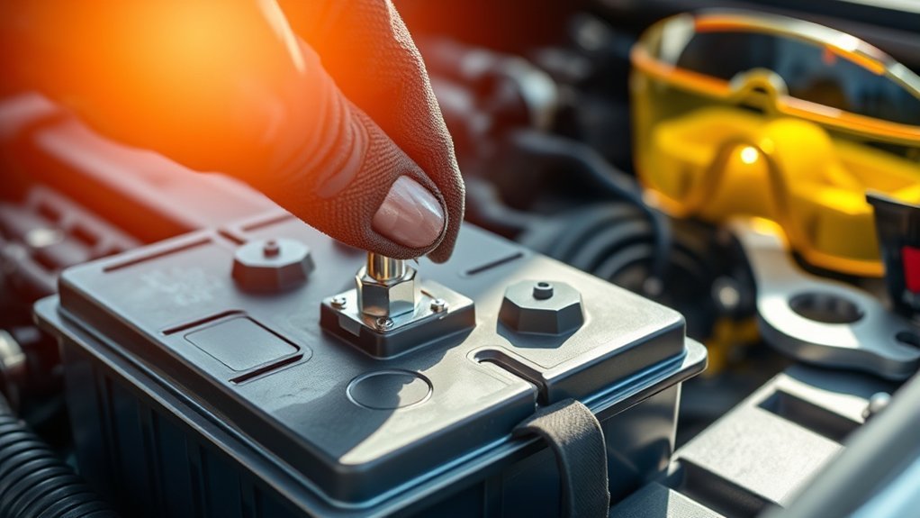 secure battery connections properly