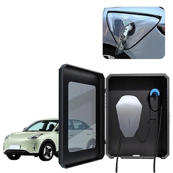 Weatherproof EV Charger Lock Box with Combination Lock