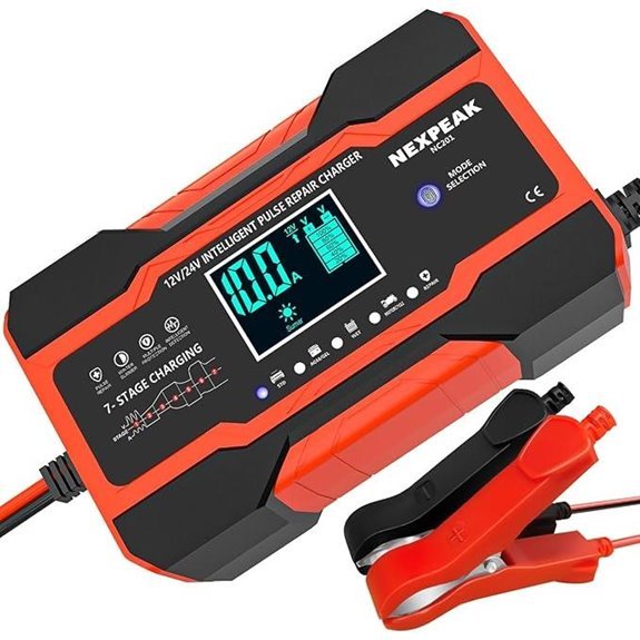 10-Amp Smart Car Battery Charger (12V/24V)
