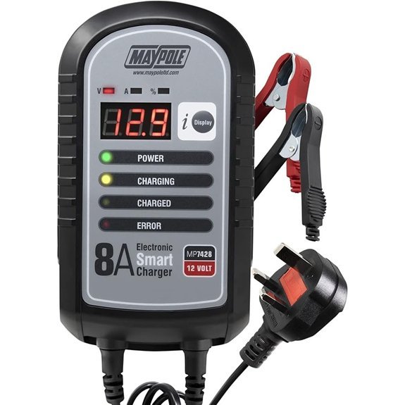 Maypole 8A 12V Smart Car Battery Charger