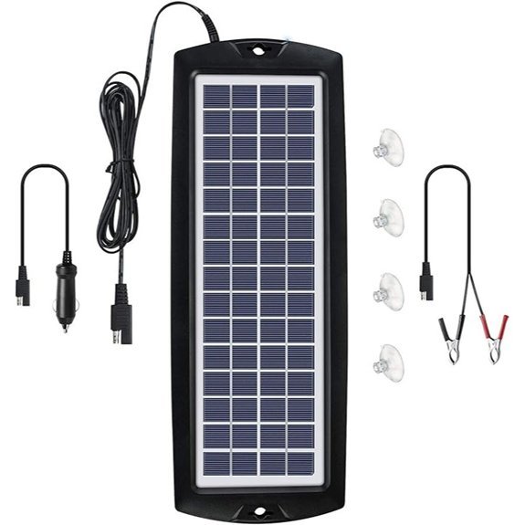 Sunway 12V Solar Car Battery Charger & Maintainer