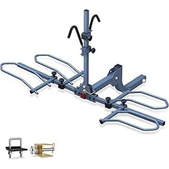 Wobble Free Smart Tilting 2-Bike Hitch Rack