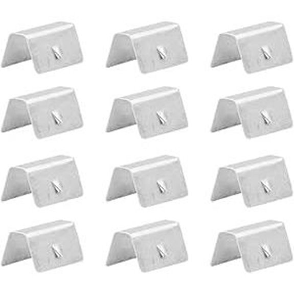 12 Pcs Stainless Steel Wind Deflector Clips