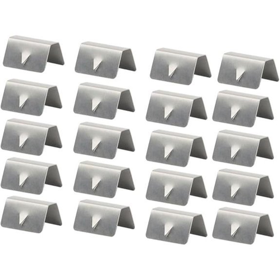 20 pcs Stainless Steel Wind Deflector Clips