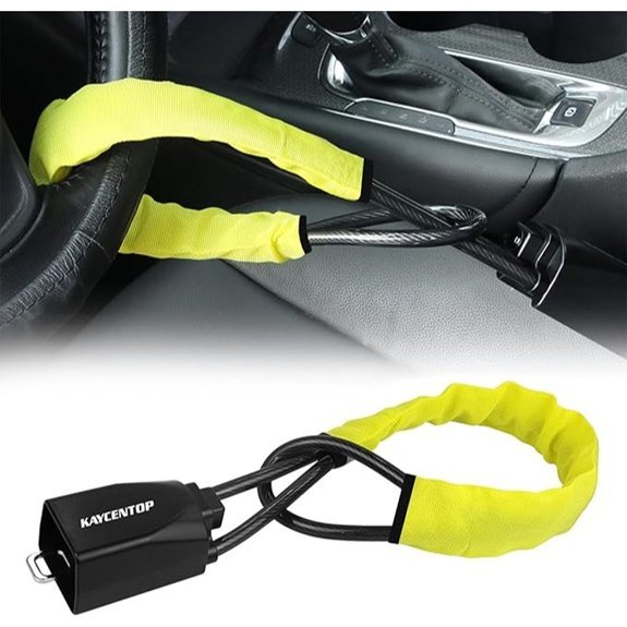 KAYCENTOP Car Steering Wheel Lock and Seat Belt Lock