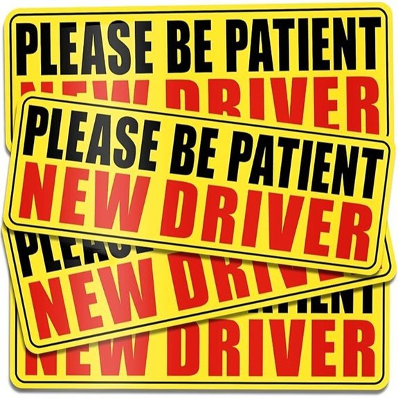 PSLER Student Driver Car Magnet (3 Pcs)