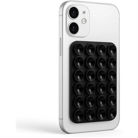 Black Sticky Phone Holder Suction Pad