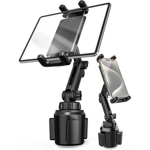 Car Cup Holder Tablet Mount for 4-12.9 Devices