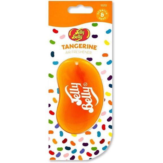 Jelly Belly 15212 3d Jelly Bean Air Freshener - Tangerine Orange