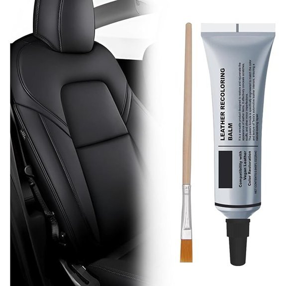 Black Leather Recoloring Balm for Tesla Accessories