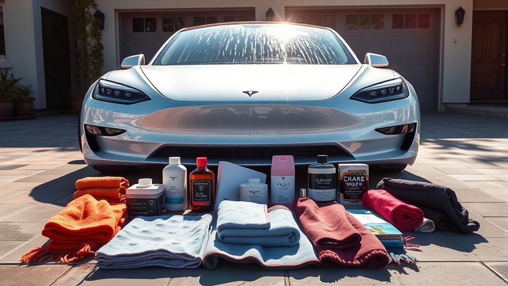 tesla car wash essentials