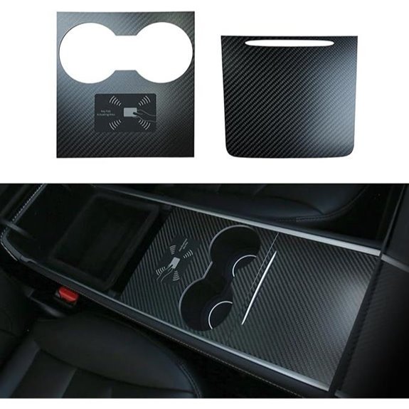 Tesla Real Carbon Fiber Center Console Wrap Kit